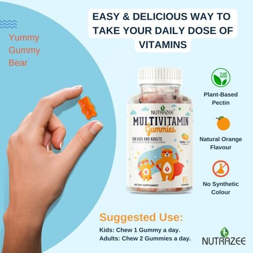 Nutrazee Multivitamin Gummies for Kids, Men & Women