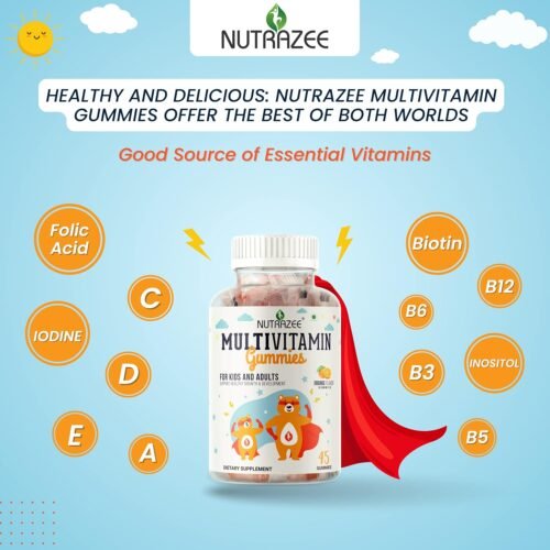 Nutrazee Multivitamin Gummies for Kids, Men & Women