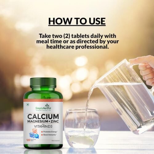 Simply Herbal Calcium Magnesium Zinc Vitamin D3