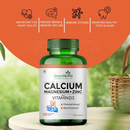 Simply Herbal Calcium Magnesium Zinc Vitamin D3