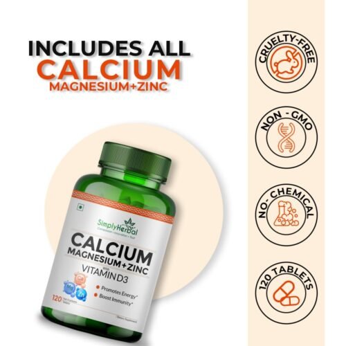 Simply Herbal Calcium Magnesium Zinc Vitamin D3