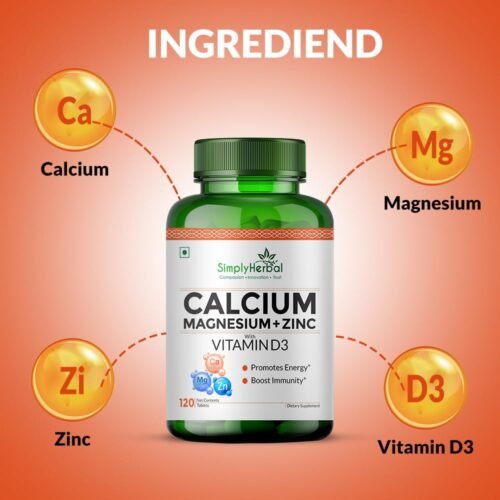 Simply Herbal Calcium Magnesium Zinc Vitamin D3