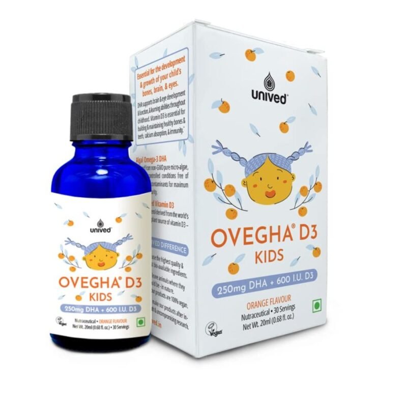 Unived Ovegha D3 Kids Vegan Algae Omega Plant-Based Vitamin D3