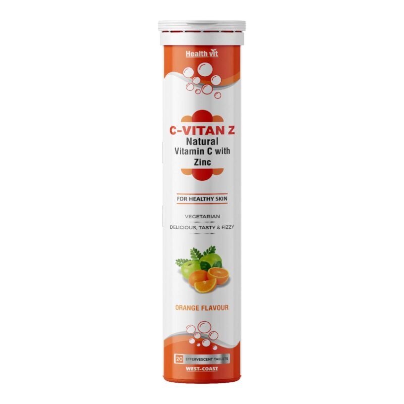 Healthvit C-Vitan-Z Natural Vitamin C Antioxidant Immunity Skin Health Delicious