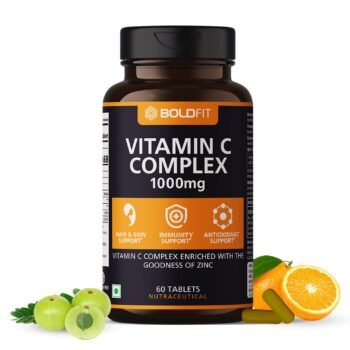 Boldfit Vitamin C Complex Immunity Booster Men Women Antioxidant Support