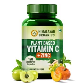 Himalayan Organics Vitamin C Zinc Plant Based Men Women