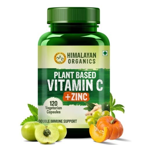 Himalayan Organics Vitamin C Zinc Plant Based Men Women