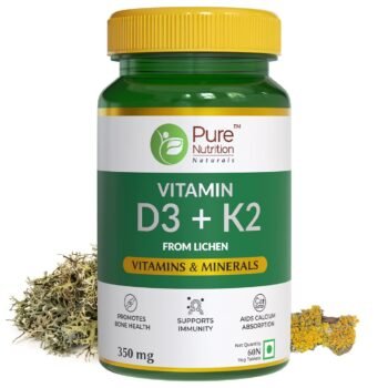 Pure Nutrition Naturals Vitamin D3 Plus K2 Strong Bones