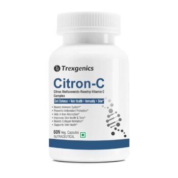 Trexgenics® Citron-C Citrus Bioflavonoids 20%-Rosehip 35%-Vitamin C Complex 650mg - Collagen Builder, Vein Health, Immunity, Antioxidant & Skin 60 Capsules