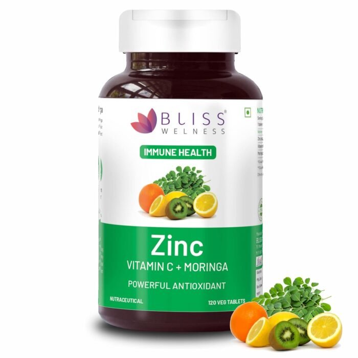 Bliss Welness Vitamin C Zinc Citrate Moringa Extract Immune Boost Antioxidant