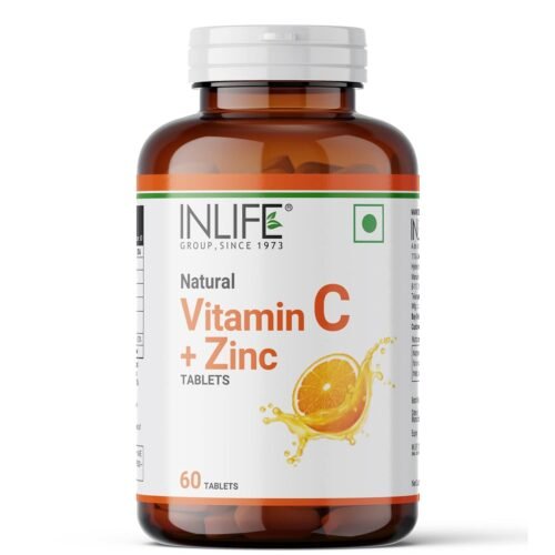 INLIFE Vitamin C Natural Tablets Men Women Immunity Booster Hair Skin Nails