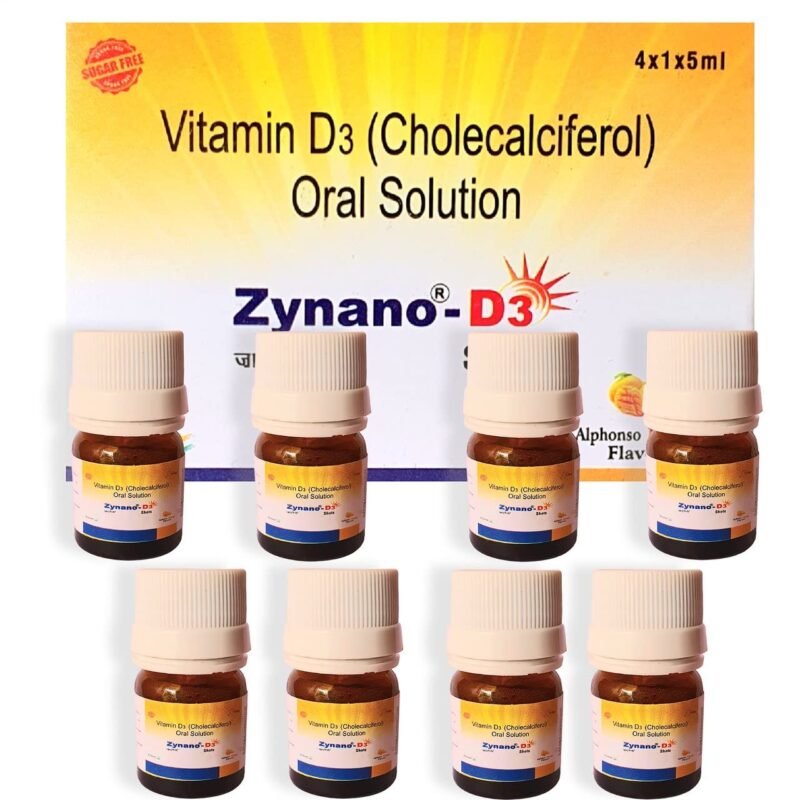 TAB ZYROCAL Zynano D3 Shots Vitamin D3 Nano Sugarfree Cholecalciferol 60000 IU Oral Solution