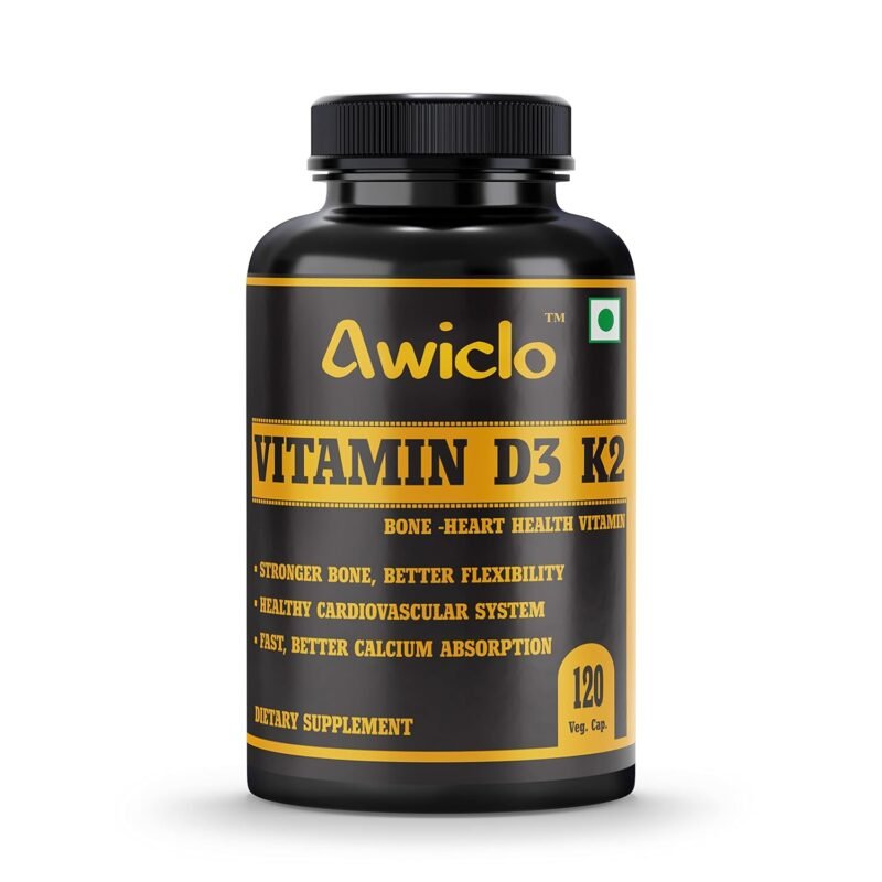 Awiclo Plant Based Organic Vitamin D3 Support Bone Heart Health Men Women