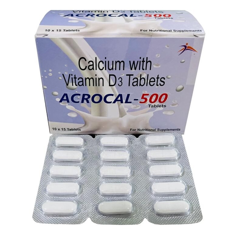Acrocal Calcium Vitamin Joint Bone Health Men Women