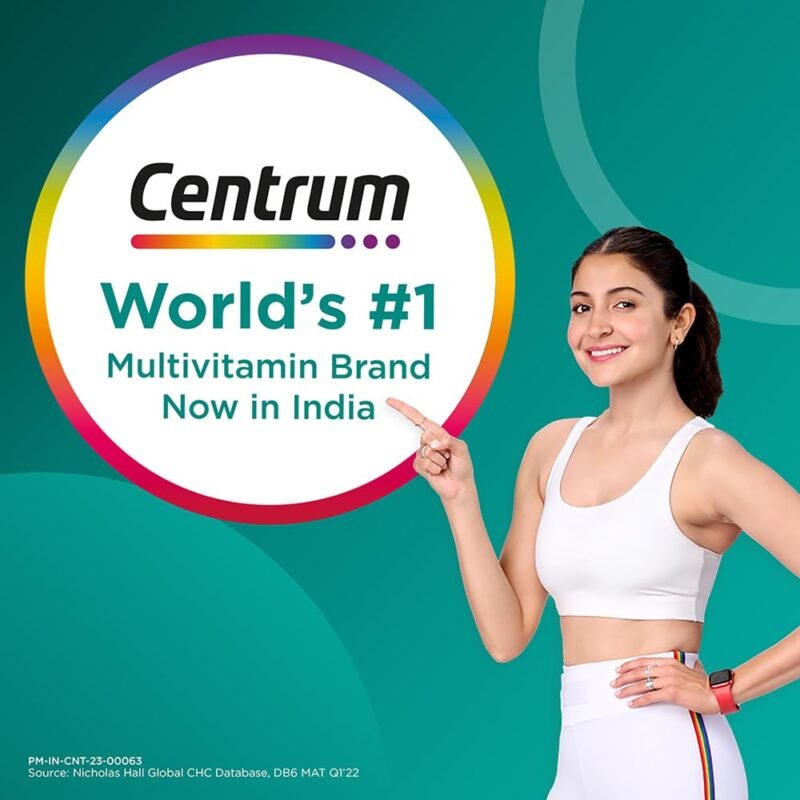Centrum Healthy Hair Biotin+ 30 Gummies for Men & Women 100% RDA of Biotin, Amla, Vitamins & Minerals World's #1 Multivitamin Brand 100% Veg