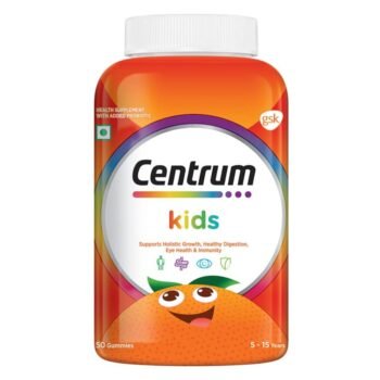 Centrum Kids, World's No.1 Multivitamin with Probiotics, Vitamin C & 11 other nutrients for Immunity, Healthy Digestion & Eye Health