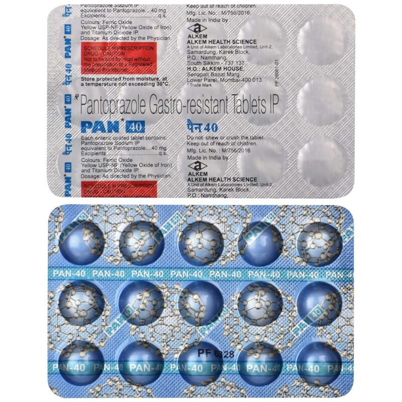 PAN 40 Pantoprazole Gastro-resistant Tablets IP