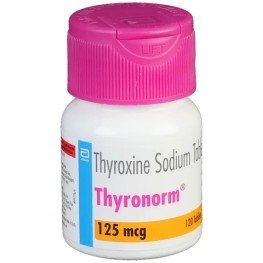 Thyronom 125mcg bottle of 120 tablets