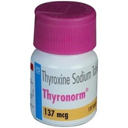 Thyronom 137mcg bottle of 120 tablets
