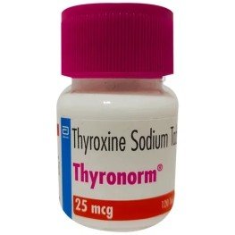 Thyronom 25mcg bottle of 120 tablets