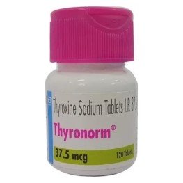 Thyronom 37.5mcg bottle of 120 tablets