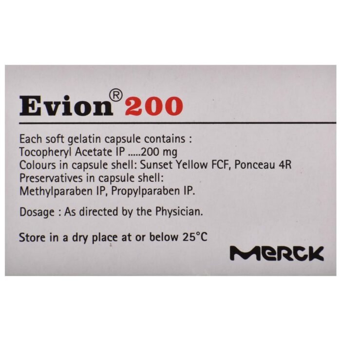 Evion 200 Stripe of 10 Capsules