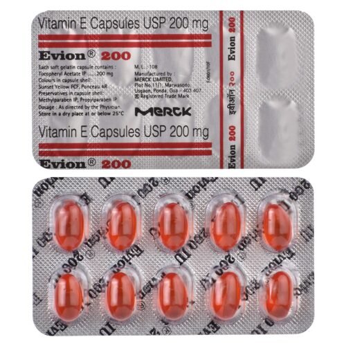 Evion 200 Stripe of 10 Capsules