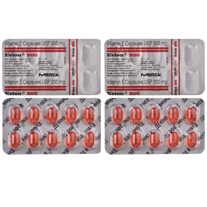 Evion 200 Stripe of 10 Capsules Pack of 2