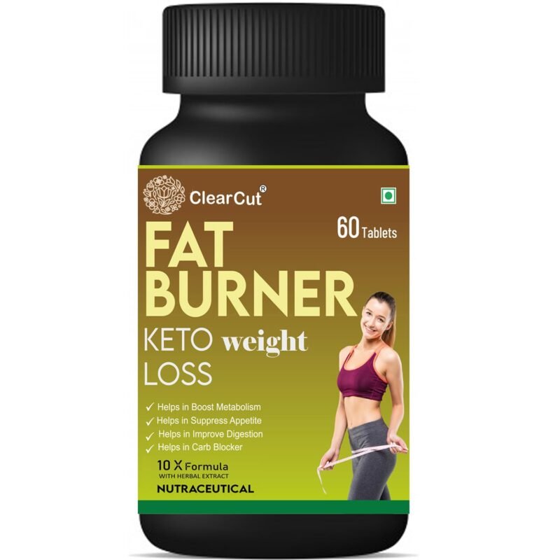 ClearCut fat burner for Weight loss I 100% Natural & Safe 60 Tablets I Veg