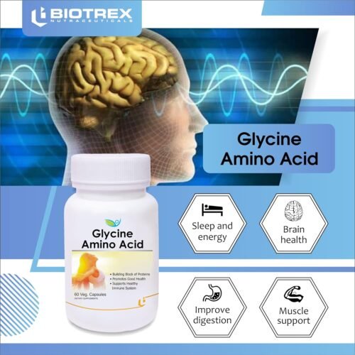 Biotrex Nutraceuticals Glycine Amino Acid -Pack Of 60 Veg Capsules