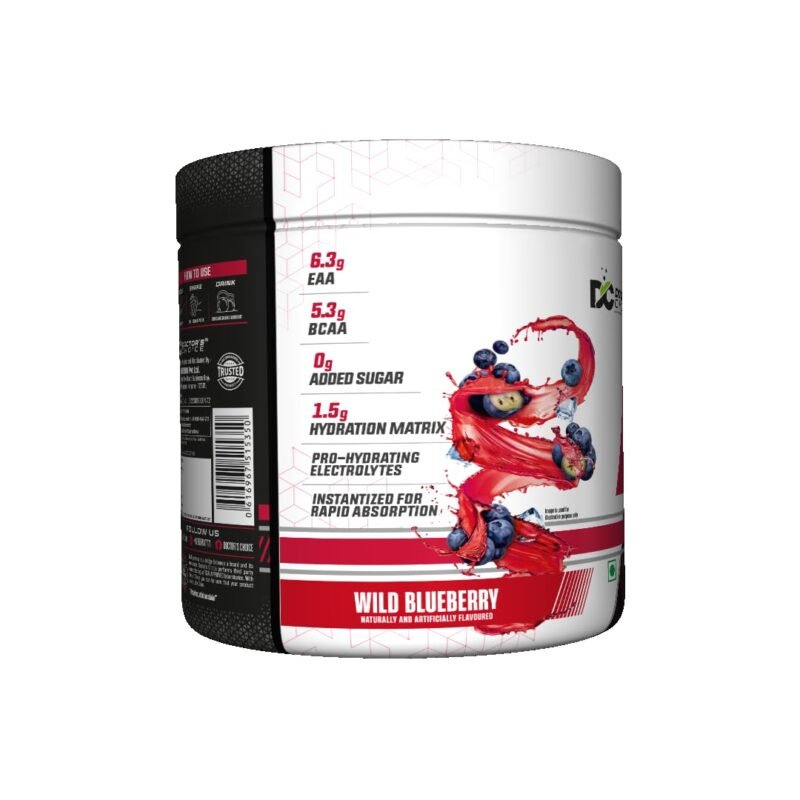 DC DOCTORS CHOICE EAA (Essential Amino Acids) BCAA for Intra-WorkoutPost Workout 300grams (Blueberry- 30 Servings), Powder