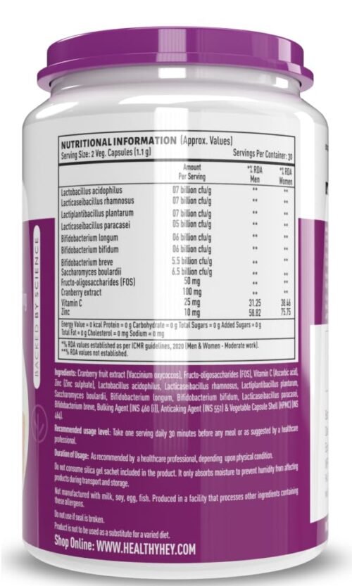 HealthyHey Nutrition Probiotics 50 Billion CFU Multi- Strains, 60 Veg. Capsules-1