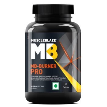 MuscleBlaze MB-Burner PRO, L- Carnitine, Garcinia Cambogia, Caffeine, Green Tea, Green Coffee Bean, Coleus Forskohlii, Black Pepper Extract with Chromium