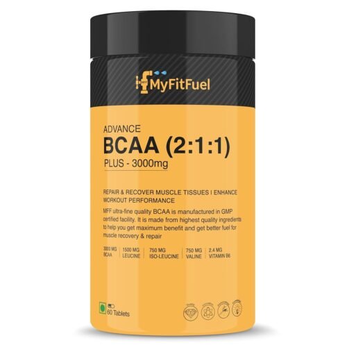 MyFitFuel Advance BCAA (211) Plus (3000 mg) Amino Acid, 60 Tablets