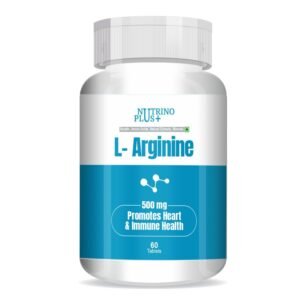 NutrinoPlus L Arginine 500mg Supplement - Best Amino Acid Arginine HCL Supplements for Women & Man - Promotes Circulation and Supports Cardiovascular