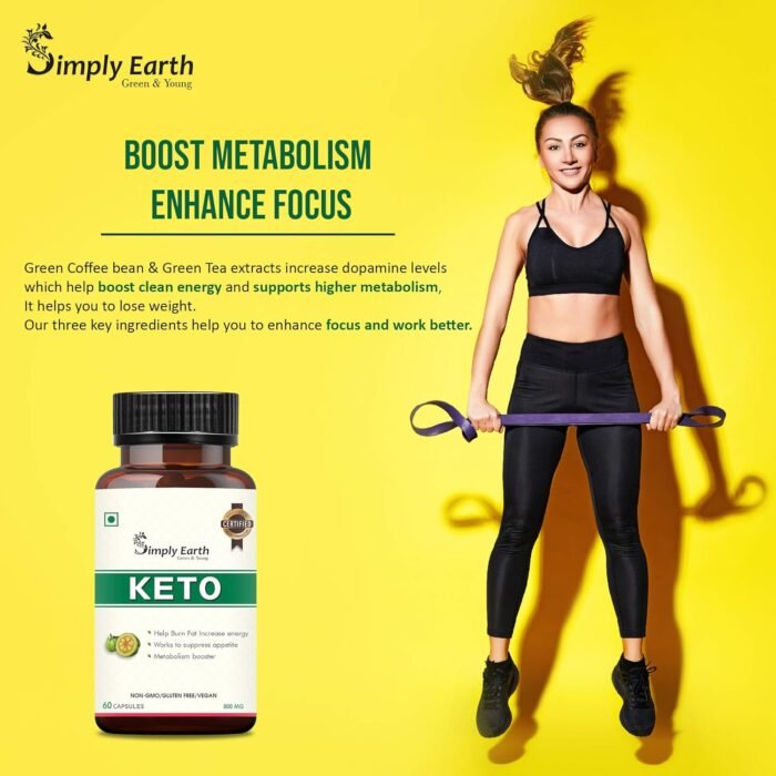 Simply Earth Natural Keto Weight Management Supplement, Belly Fat Burner for Men and Women