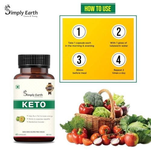 Simply Earth Natural Keto Weight Management Supplement, Belly Fat Burner for Men and Women