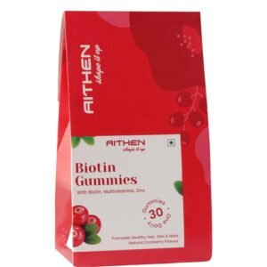 AITHEN shape it up Biotin Hair Gummies (30 Day Pack) For Women & Men For Healthy Hair Growth, Skin Glow & Strong Nails Minimizes Hair Loss