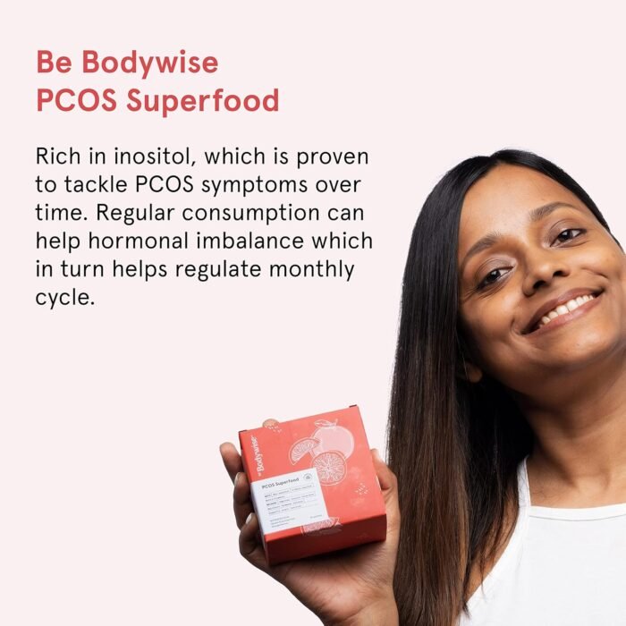 Be Bodywise PCOS Superfood Powder for Women Manages Irregular Periods & Hormonal Imbalance With Inositol & Multivitamins