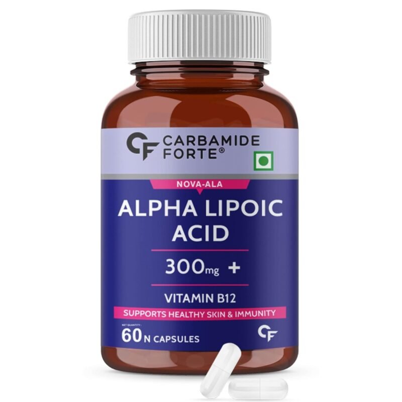 Carbamide Forte Alpha Lipoic Acid 300mg Capsules with Vitamin B12 & Lycopene Stabilized form used for Max Absorption