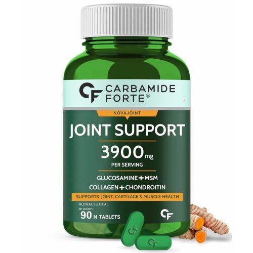 Carbamide Forte Glucosamine & Chondroitin MSM - Joint Support Supplement with Vitamins - 3900mg Per Serving – 90 Tablets