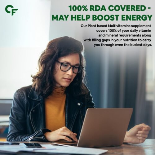 Carbamide Forte Plant Based Multivitamin Tablets (60 Veg Tablets) for Men & Women for Immunity, Energy & Detox with Ingredients1