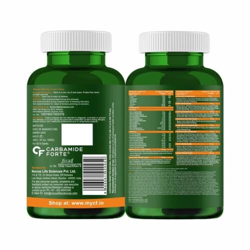 Carbamide Forte Plant Based Multivitamin Tablets (60 Veg Tablets) for Men & Women for Immunity, Energy & Detox with Ingredients1