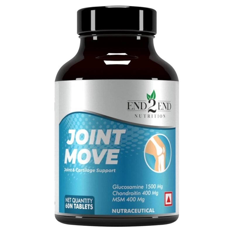 End2End Nutrition Joint Support Supplement with Glucosamine 1500mg, Chondroitin 400mg & MSM 400mg for Men and Women