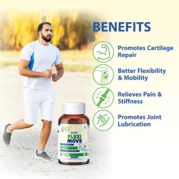 FYTIKA HEALTHCARE PRODUCTS Flexi Move Tablets Glucosamine, Rosehip Powder, Boswellia Extract 4 in 1 Formula that Supports Your Bone, Joint, And Cartilage Health For Men and Women - 60 Tablets