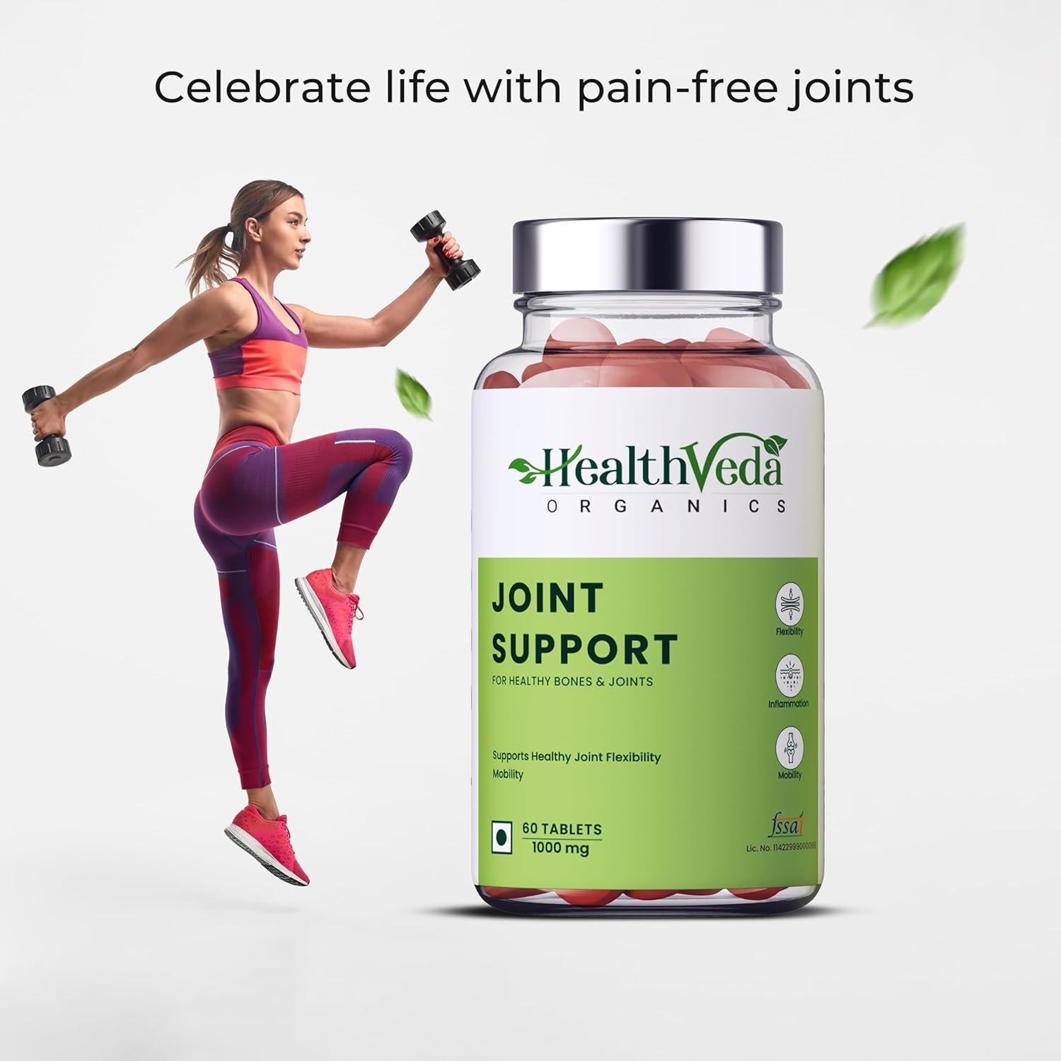 Health Veda Organics Plant Based Joint Support 1000 mg with Moringa Leaves Powder, Boswellia Serrata Powder-1 Health Veda Organics Plant Based Joint Support 1000 mg with Moringa Leaves Powder, Boswellia Serrata Powder