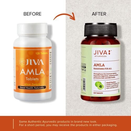 Jiva Amla Tablets 500mg 360 Tablet 100% Pure Herbs Used, Rich In Vitamin C Protects Against Free Radicals Rich In Antioxidants Improves Digestion -8