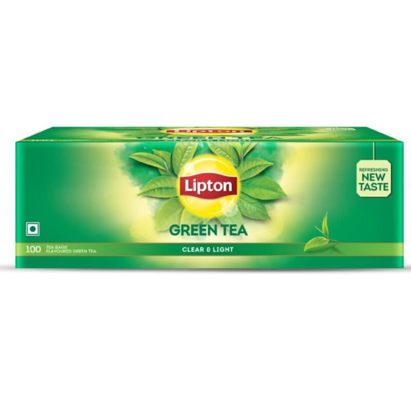 Lipton Clear & Light Green Tea Bags 100 Pcs, 130 Grams