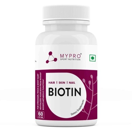 Mypro Sport Nutrition Biotin Beauty Capsules Promotes Healthy Hair Skin & Nails Helps Support Energy Metabolism