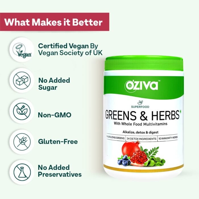 OZiva Superfood greens & Herbs 250g